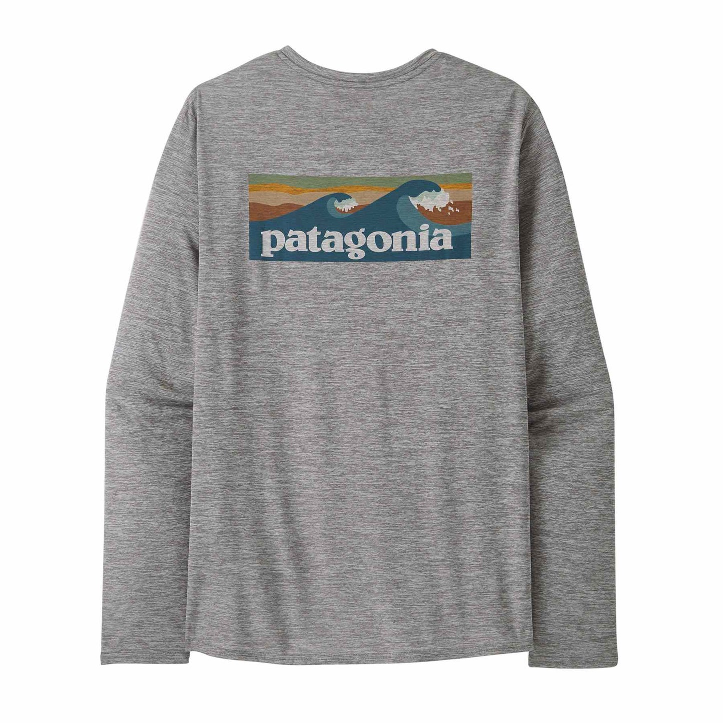 Patagonia®男款 Long-Sleeved Capilene® Cool Daily Graphic Shirt - Waters