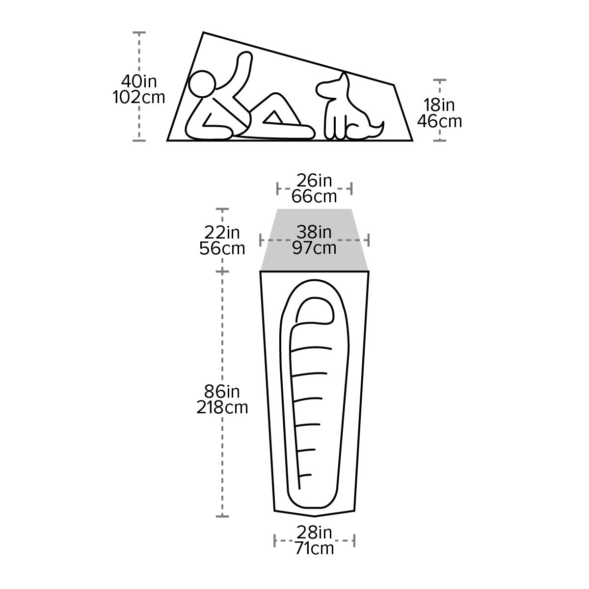 Big Agnes® Fly Creek HV UL1 Solution Dye 超輕量1人帳篷