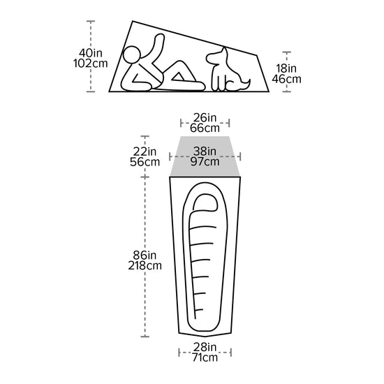 Big Agnes® Fly Creek HV UL1 Solution Dye 超輕量1人帳篷