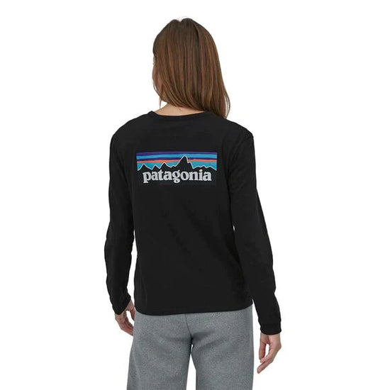 Patagonia®女款 Long-Sleeved P-6 Logo Responsibili-Tee®