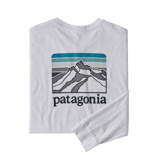 Patagonia®男款 Long-Sleeved Line Logo Ridge Responsibili-Tee®