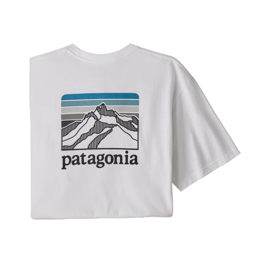 Patagonia®男款 Line Logo Ridge Pocket Responsibili-Tee®