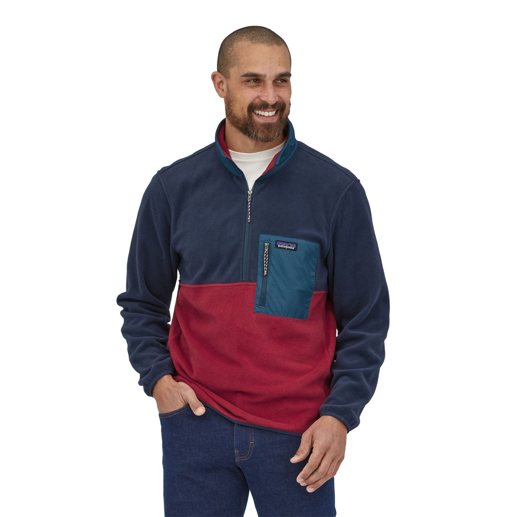 Patagonia®Men's Microdini 1/2-Zip Fleece Pullover 刷毛開襟套頭衫