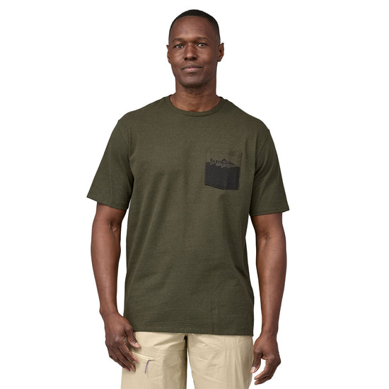 Patagonia®男款 Wild Waterline Pocket Responsibili-Tee®