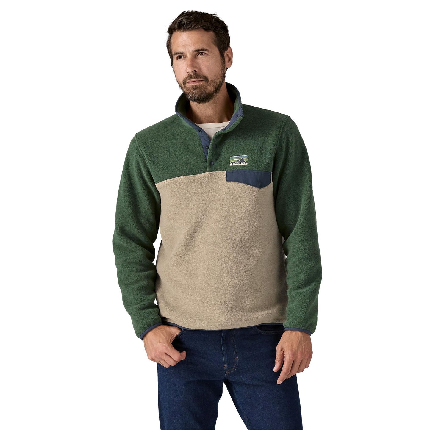 Patagonia®男款 Lightweight Synchilla® Snap-T® Fleece Pullover