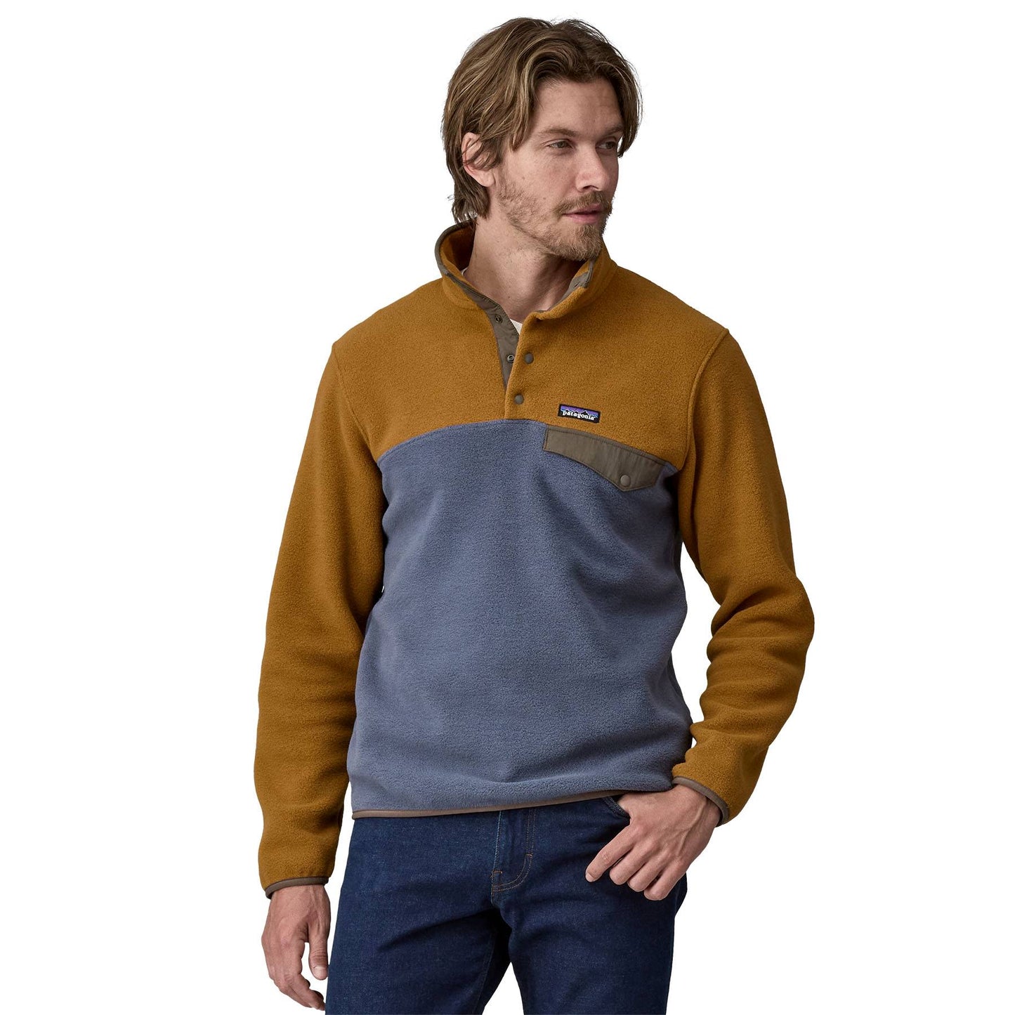 Patagonia®男款 Lightweight Synchilla® Snap-T® Fleece Pullover