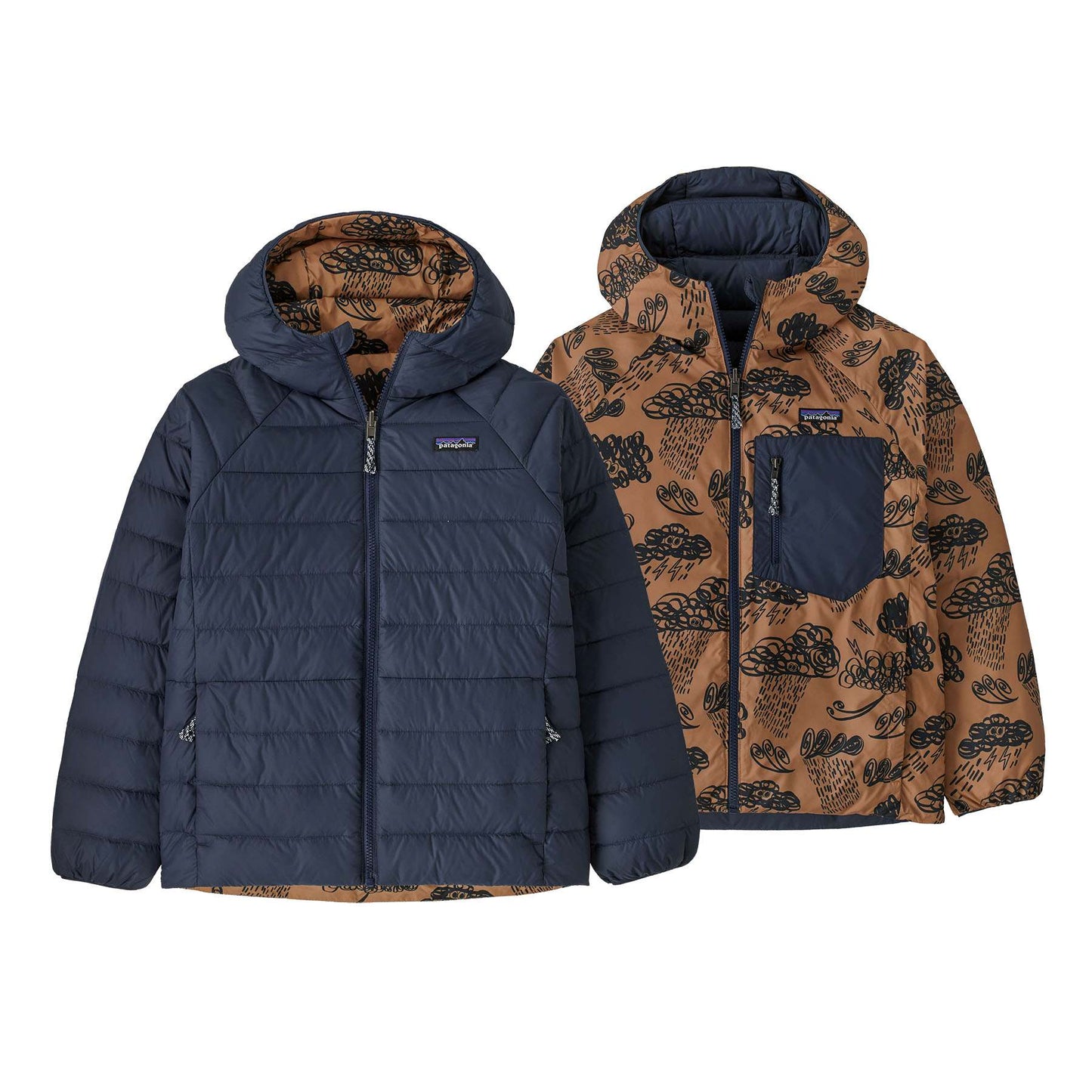 Patagonia®大童款 Reversible Down Sweater Hoody