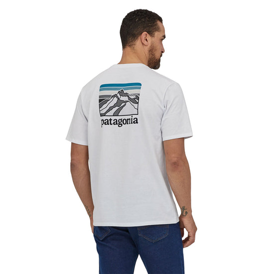 Patagonia®男款 Line Logo Ridge Pocket Responsibili-Tee®