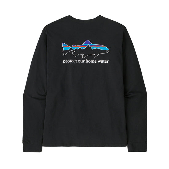 Patagonia®男款 Long-Sleeved Home Water Trout Responsibili-Tee®