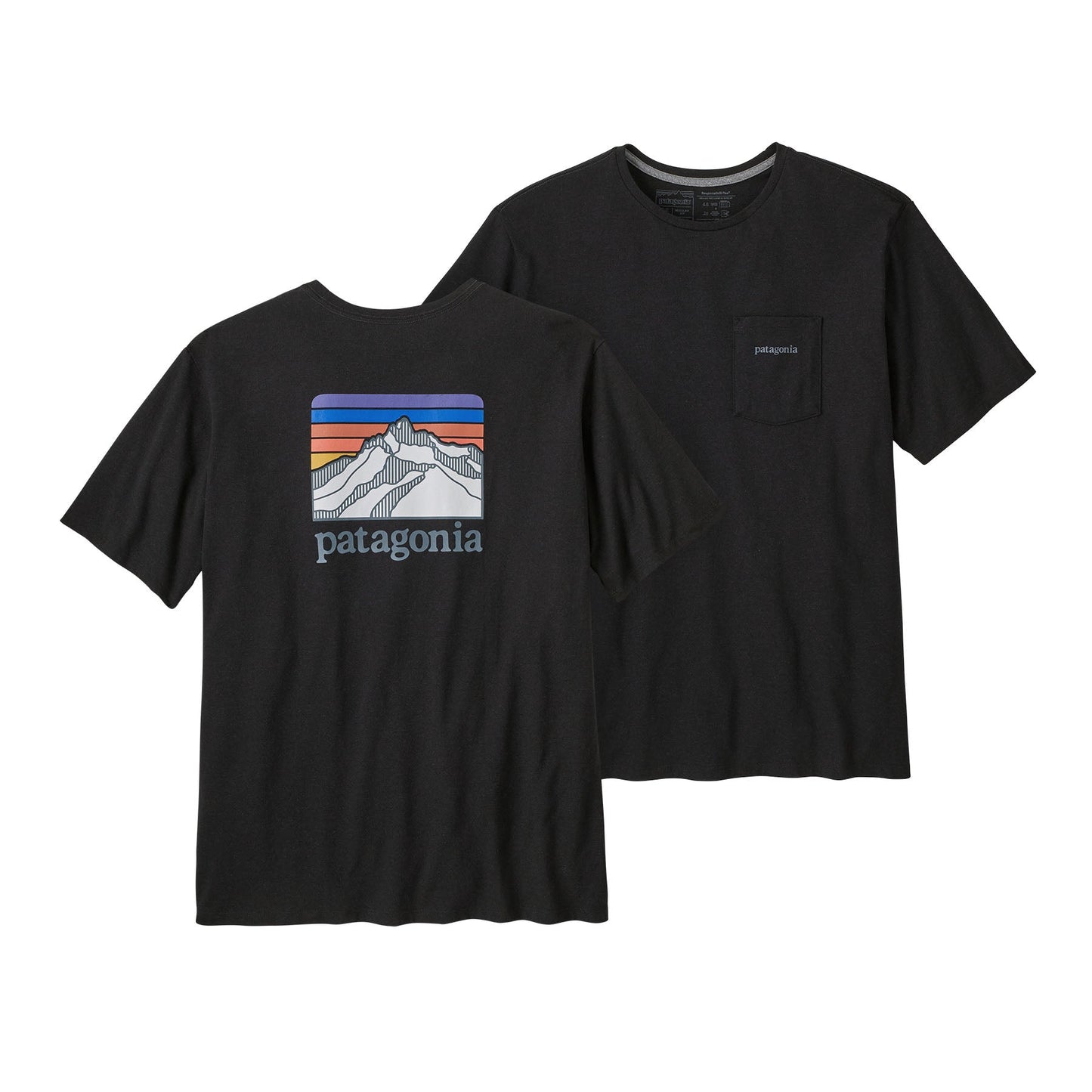 Patagonia®男款 Line Logo Ridge Pocket Responsibili-Tee®