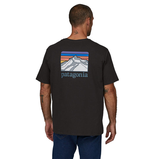 Patagonia®男款 Line Logo Ridge Pocket Responsibili-Tee®