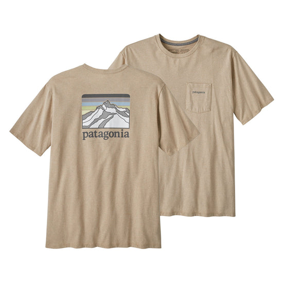 Patagonia®男款 Line Logo Ridge Pocket Responsibili-Tee®