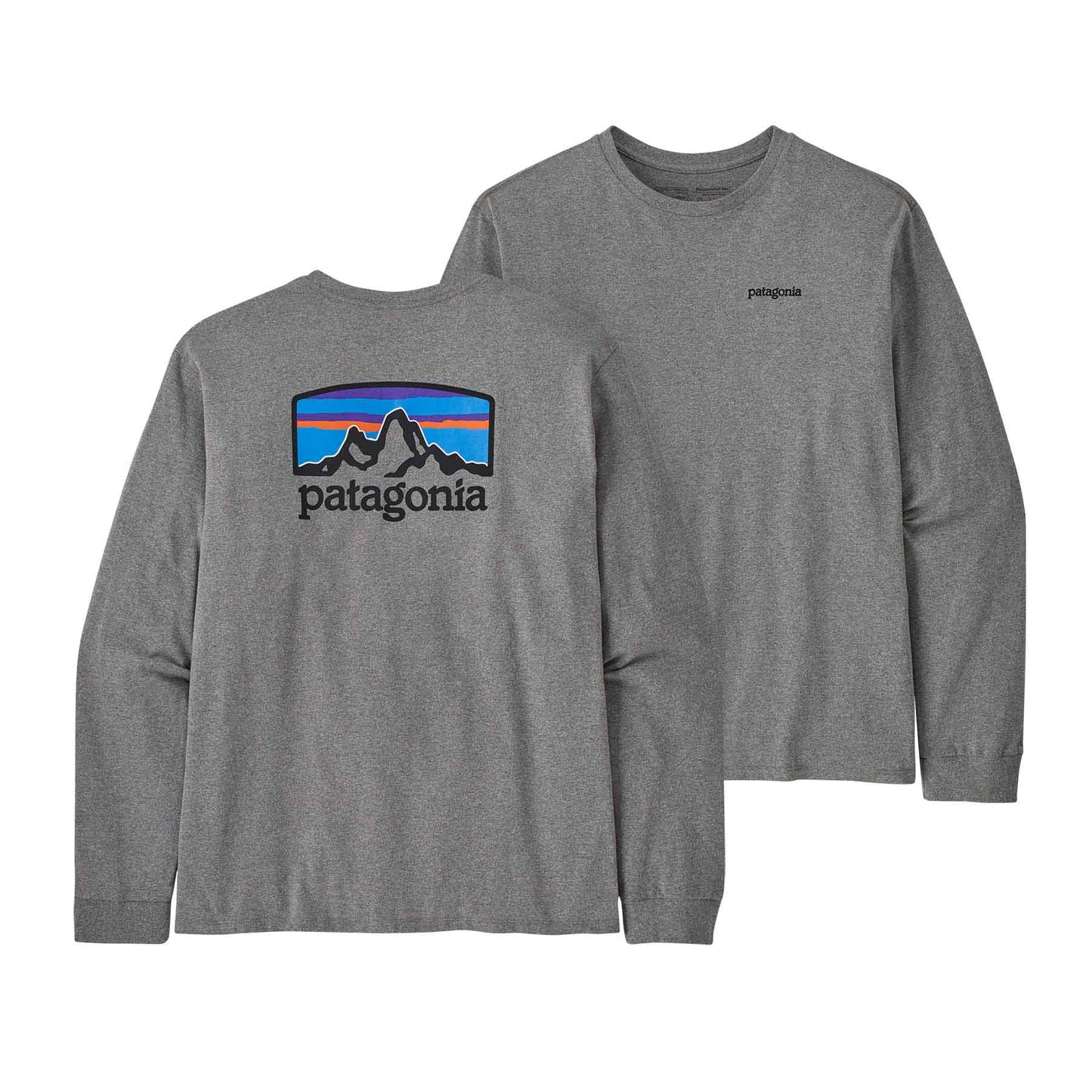 Patagonia®男款 Long-Sleeved Fitz Roy Horizons Responsibili-Tee®