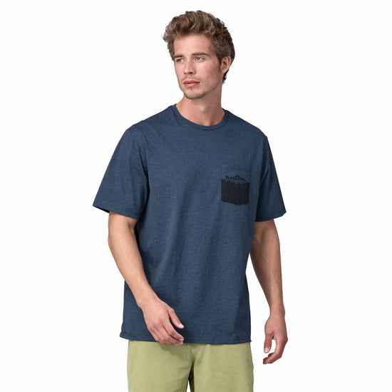 Patagonia®男款 Wild Waterline Pocket Responsibili-Tee®