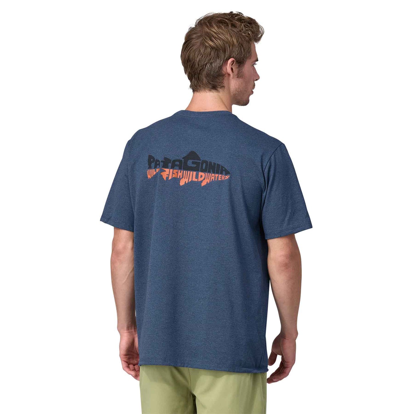 Patagonia®男款 Wild Waterline Pocket Responsibili-Tee®