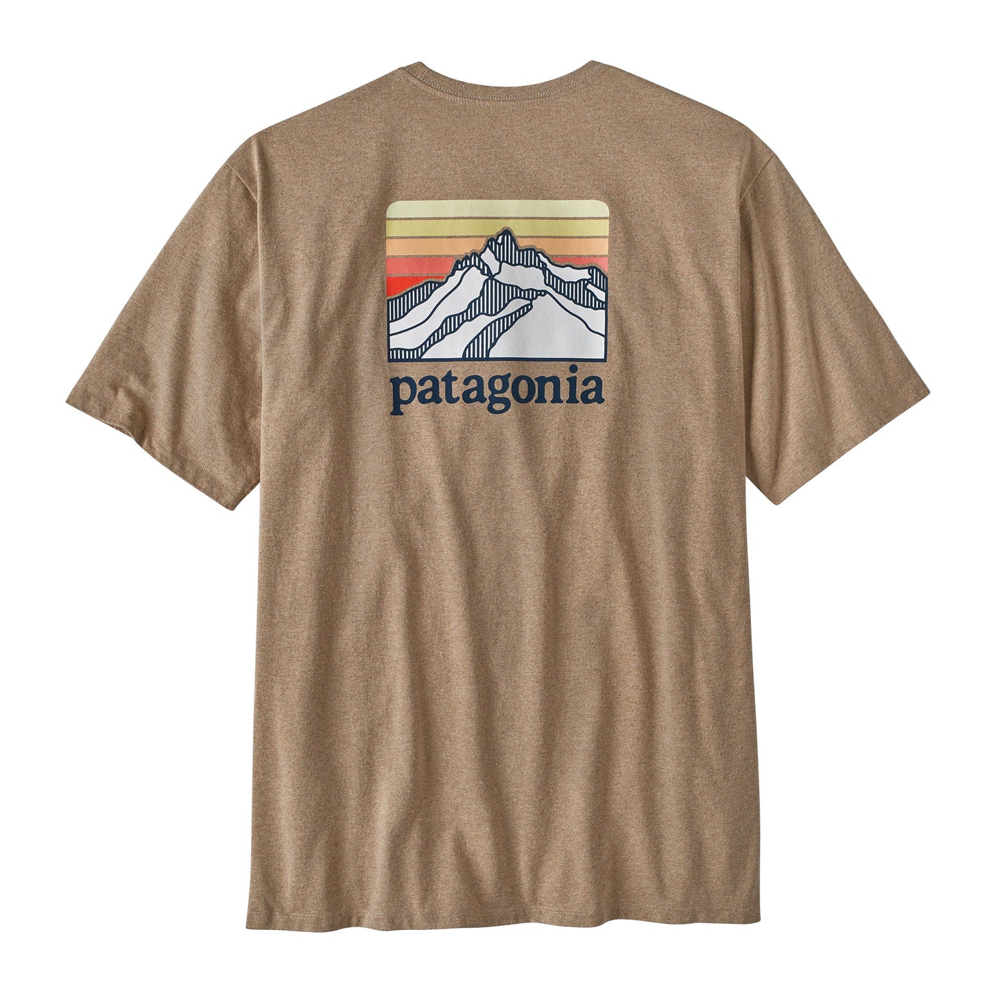 Patagonia®男款 Line Logo Ridge Pocket Responsibili-Tee®