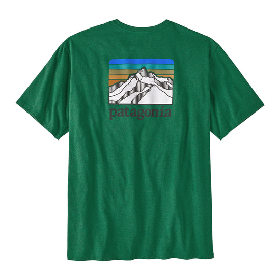 Patagonia®男款 Line Logo Ridge Pocket Responsibili-Tee®