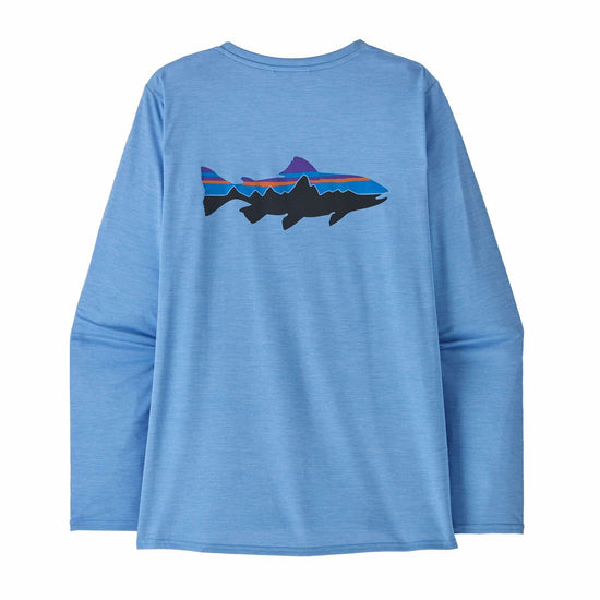 將圖像載入到畫廊查看器中，Patagonia®女款 Long-Sleeved Capilene® Cool Daily Graphic Shirt - Waters
