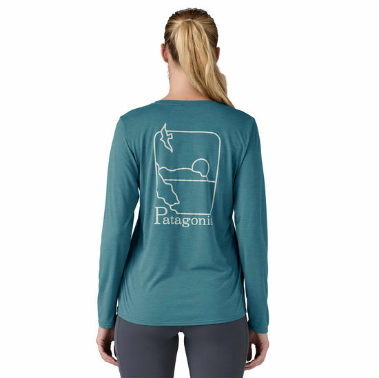 將圖像載入到畫廊查看器中，Patagonia®女款 Long-Sleeved Capilene® Cool Daily Graphic Shirt - Waters
